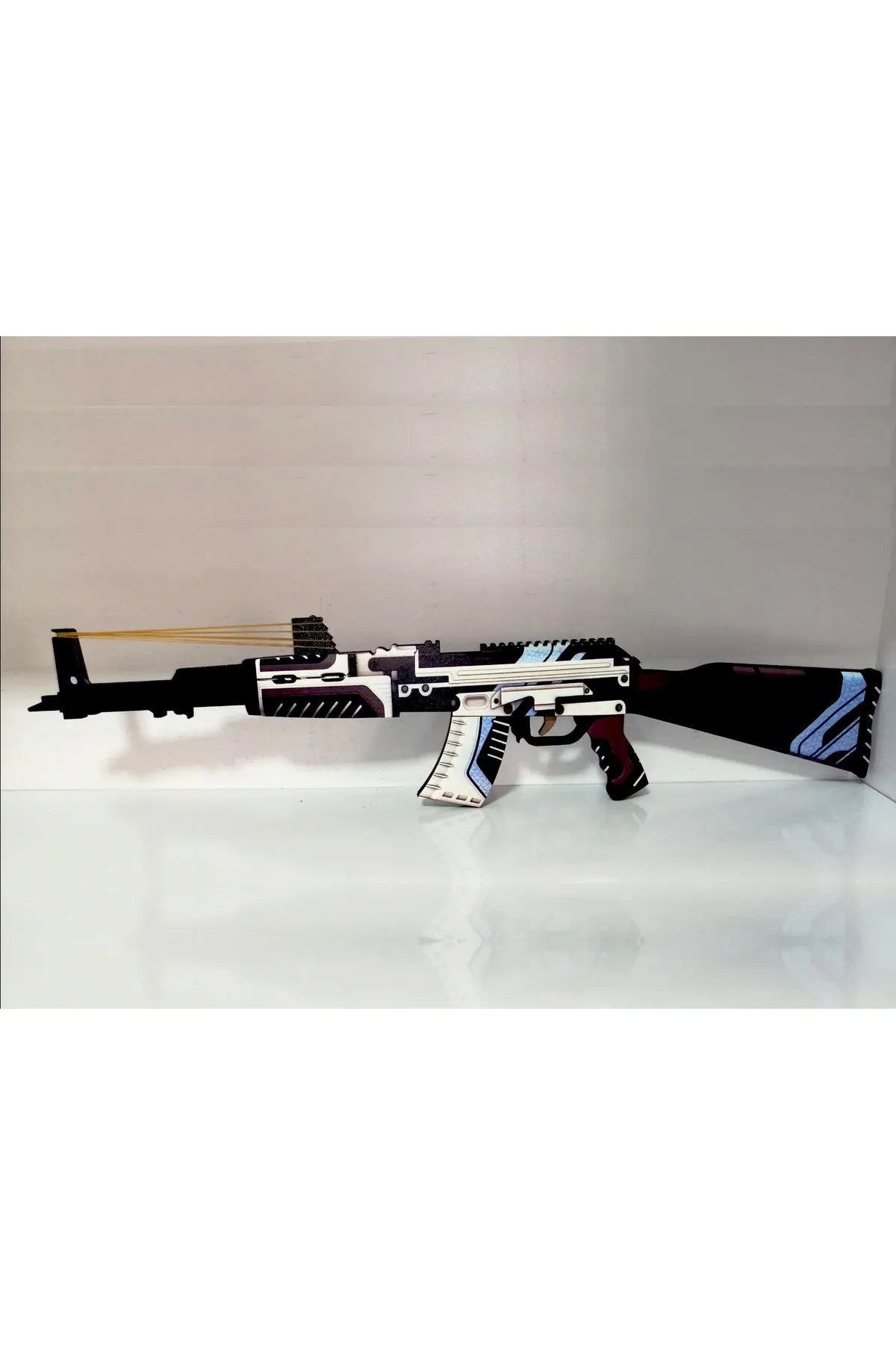 Ahşap Csgo Vulkan Ak-47 Renkli Lastik Atan Ak-47 Oyuncak – Turna Kamp ...
